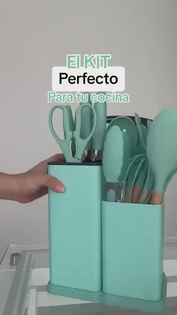 SET DE 19 UTENSILIOS JUEGO DE COCINA