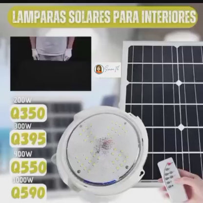 LUZ SOLAR 100W INTERIORES Y EXTERIORES